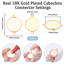 30 шт. оправы для кабошонов из нержавеющей стали 304&nbsp;STAS-BBC0004-67C-G