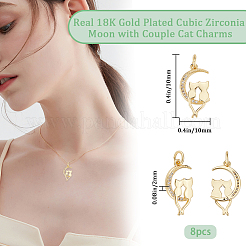 Латунные микропаве прозрачные подвески с фианитом&nbsp;ZIRC-BBC0002-47