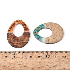 Подвески из непрозрачной смолы и ореха&nbsp;RESI-T060-47M