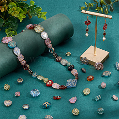 100шт 10 цвета прозрачные акриловые бусины&nbsp;TACR-PH0001-75