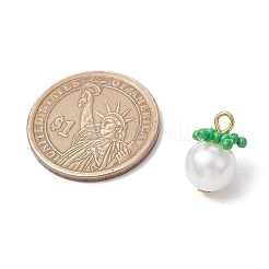 4шт 4 цвета стеклянные жемчужные подвески&nbsp;PALLOY-MZ00745