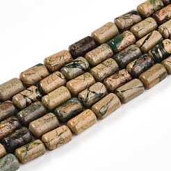 Нити бусин из натурального камня вердит&nbsp;G-N346-01B-06