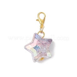 Подвесные украшения в виде акриловых звезд&nbsp;HJEW-JM03385