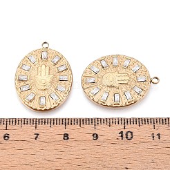 Подвески из нержавеющей стали 304 с микропаве из кубического циркония&nbsp;STAS-N109-205G