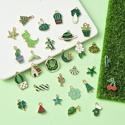 30шт 30 стиля подвески из сплава с эмалью&nbsp;ENAM-YW0004-14