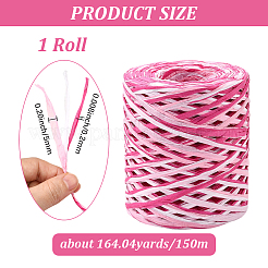 Сегментированные окрашенные шнуры из рафии для поделок своими руками&nbsp;OCOR-WH20020-27A