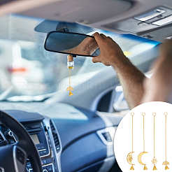 Луна Солнце латунный кулон украшение&nbsp;HJEW-OC00021