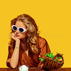 20шт 4 цвета спортивные браслеты из акриловых бусин для мужчин и женщин&nbsp;BJEW-SP0001-21