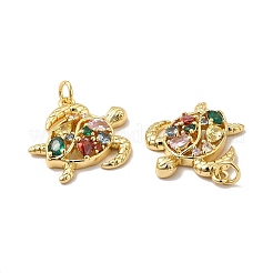 Подвески из экологически чистой латуни с микропаве из кубического циркония&nbsp;X-KK-A177-13G