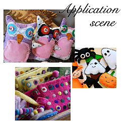 1000 шт. плоская круглая фетровая ткань&nbsp;DIY-DC0003-89A