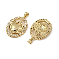 Латунные микро проложить кубического циркония подвески&nbsp;KK-I358-068G-03