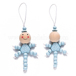 Подвесные украшения из натурального дерева&nbsp;HJEW-S002-002B