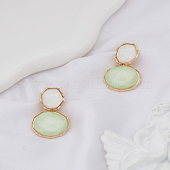 1 пара висячих серег-гвоздиков из смолы&nbsp;EJEW-LP0004-82B