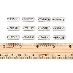 120 шт. 12 стиля тибетского стиля сплава прямоугольные подвески&nbsp;FIND-FS0003-63