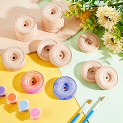 Необработанное деревянное колесо&nbsp;LS-WOOD-WH0029-21