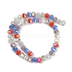 Стеклянные бусины с гальваническим покрытием &nbsp;EGLA-G039-09A-01