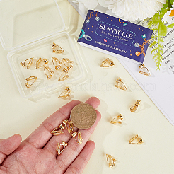 Латунные клипсы серьги&nbsp;FIND-SC0013-11G