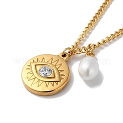 Ожерелье с подвеской из золотой нержавеющей стали 304&nbsp;LS-QO1211-4