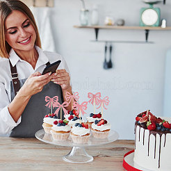 60 шт. бумажные банты для украшения торта&nbsp;DIY-CA0007-75