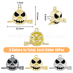 30шт 3 цвета сплава эмалевые подвески&nbsp;FIND-DC0003-38