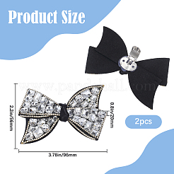 Украшение обуви из нетканого материала с бантом&nbsp;FIND-WH0139-290B