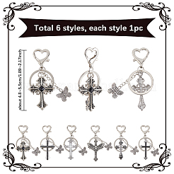 6шт брелок из сплава&nbsp;KEYC-SP00003