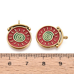 Подвески из нержавеющей стали 304 с эмалью&nbsp;STAS-N124-35B-G