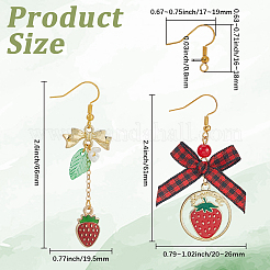 Наборы сережек в виде клубники&nbsp;DIY-SC0031-57