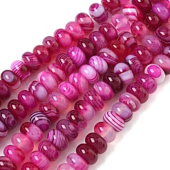 Натуральные полосатые агатовые бусы&nbsp;G-F790-I01-01K