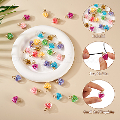 32 шт. подвеска в виде стеклянной бутылки 8 цветов&nbsp;GLAA-TA0001-36