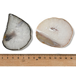 Крупные подвески из натурального друзового агата (окрашенного и подвергнутого термической обработке).&nbsp;G-F646-02L