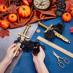 Пластиковые игрушечные мечи для костюмированной вечеринки на Хэллоуин&nbsp;AJEW-WH0348-981A