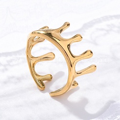 Открытые манжеты из нержавеющей стали 304 с изображением морских животных&nbsp;RJEW-Q005-01F-G