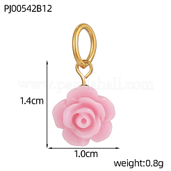 12 шт. подвески из нержавеющей стали 304 и смолы&nbsp;STAS-OY009-84G