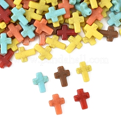 250 шт. непрозрачные акриловые бусины с эффектом кракле&nbsp;OACR-FS0002-22