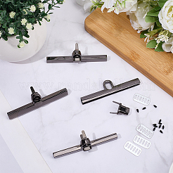 4 шт. застежка-защелка для сумки из цинкового сплава с поворотным замком&nbsp;PURS-CP0001-03B