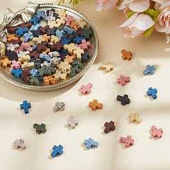 100 шт. 10-х цветные синтетические бусины из лавового камня&nbsp;G-ME0001-11