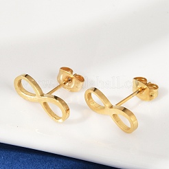 Серьги-гвоздики из нержавеющей стали 304&nbsp;EJEW-Z089-40G