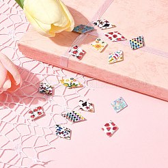 16 шт. подвески из натуральных пресноводных ракушек 8 цветов&nbsp;BSHE-FS0001-07