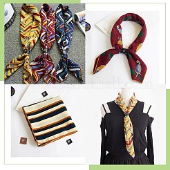 20 шт. 2 цвета искусственной кожи с латунной пряжкой для шарфа&nbsp;AJEW-CL0001-67