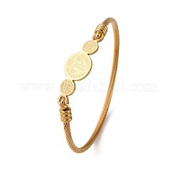 Браслеты из нержавеющей стали 304 для женщин&nbsp;LS-BJEW-K280-01G