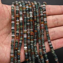 Природного индийского агата бисер нитей&nbsp;G-L635-A29-4x2mm