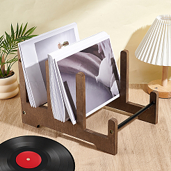 Деревянный органайзер для музыкальных пластинок&nbsp;ODIS-WH0043-181