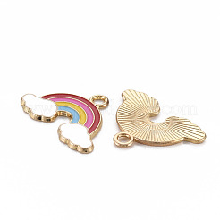 Подвески из эмали и сплава&nbsp;ENAM-N055-026-A01-NR