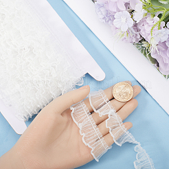 10 ярд плиссированной кружевной отделки из полиэстера&nbsp;OCOR-GF0003-52C