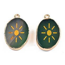 Природные подвески агат&nbsp;G-N326-156B