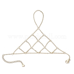 Латунные кабельные цепи кольца браслеты для женщин&nbsp;BJEW-JB11578-01