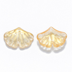 Двухцветные прозрачные стеклянные подвески&nbsp;GLAA-T016-01B