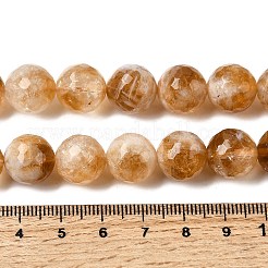 Нити из нагретых натуральных цитриновых бусин&nbsp;G-D359-A01-12mm