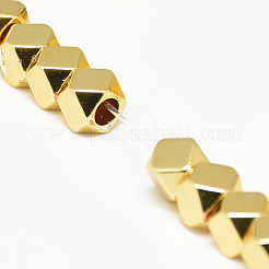 Гальванизировать немагнитных синтетический гематит бисер пряди&nbsp;X-G-Q465-31G